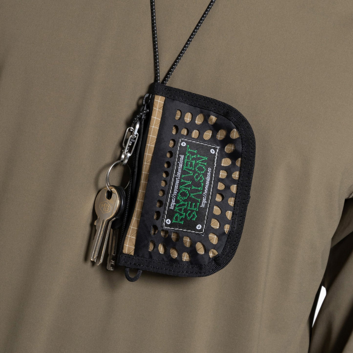 Sealson & Rayon Vert – Mesh Wallet Khaki - UHMWPE / Ecopak™