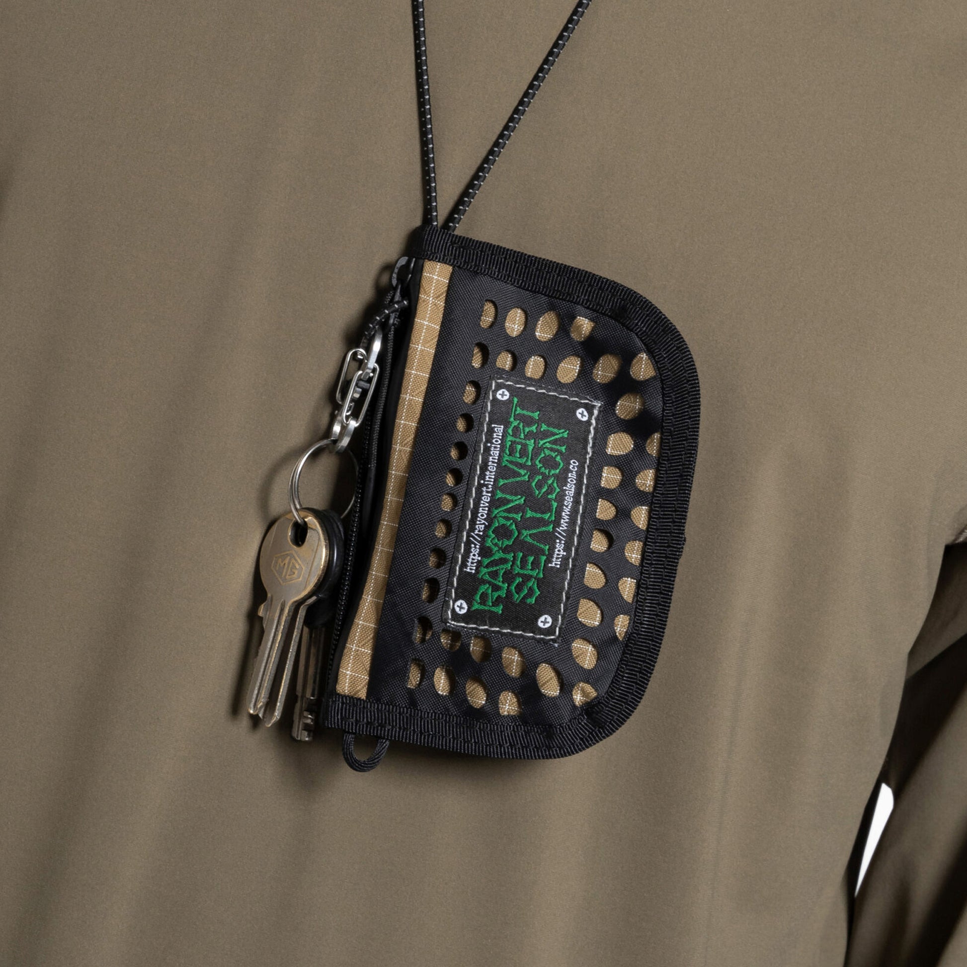 Sealson & Rayon Vert – Mesh Wallet Khaki - UHMWPE / Ecopak™