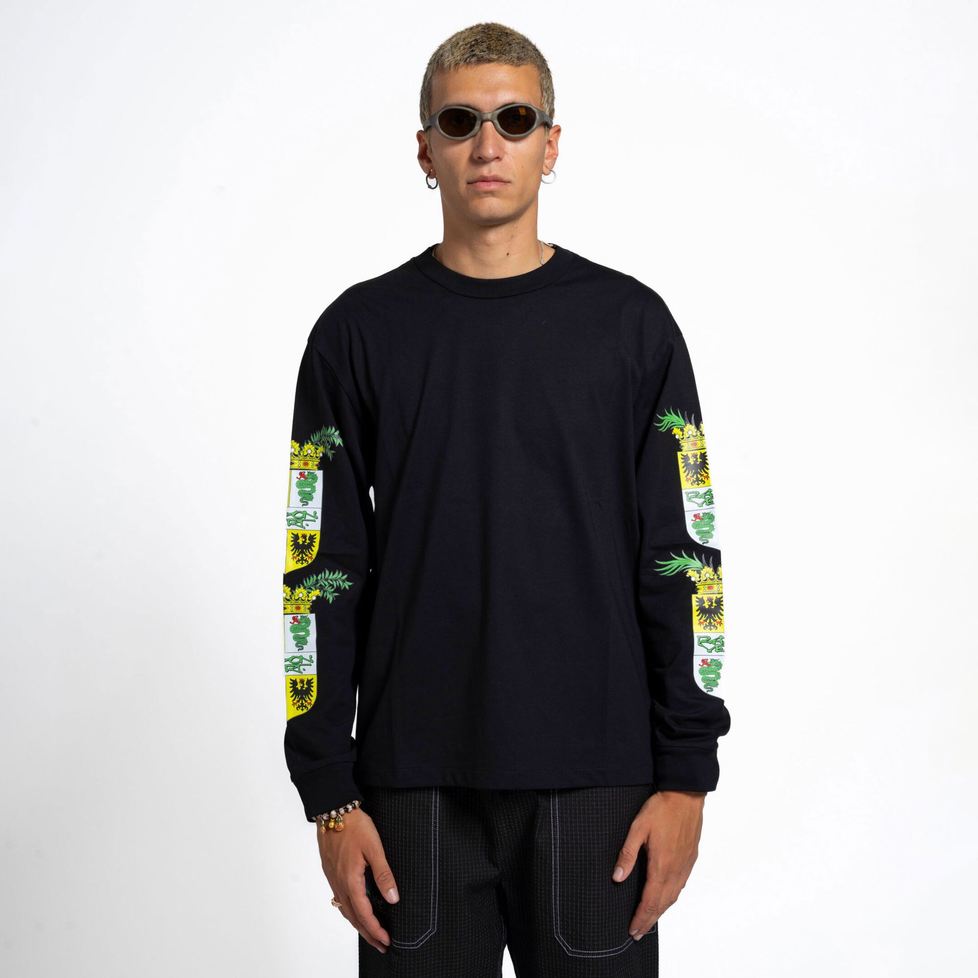 Coat Of Arms LS Shirt – Golgotha Black