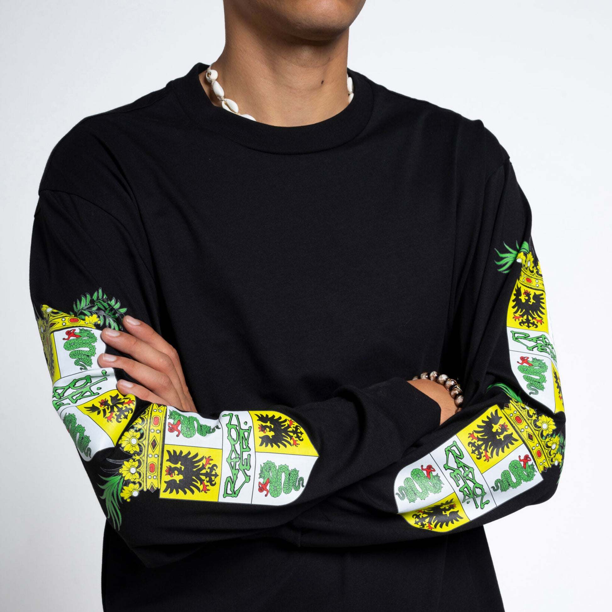 Coat Of Arms LS Shirt – Golgotha Black