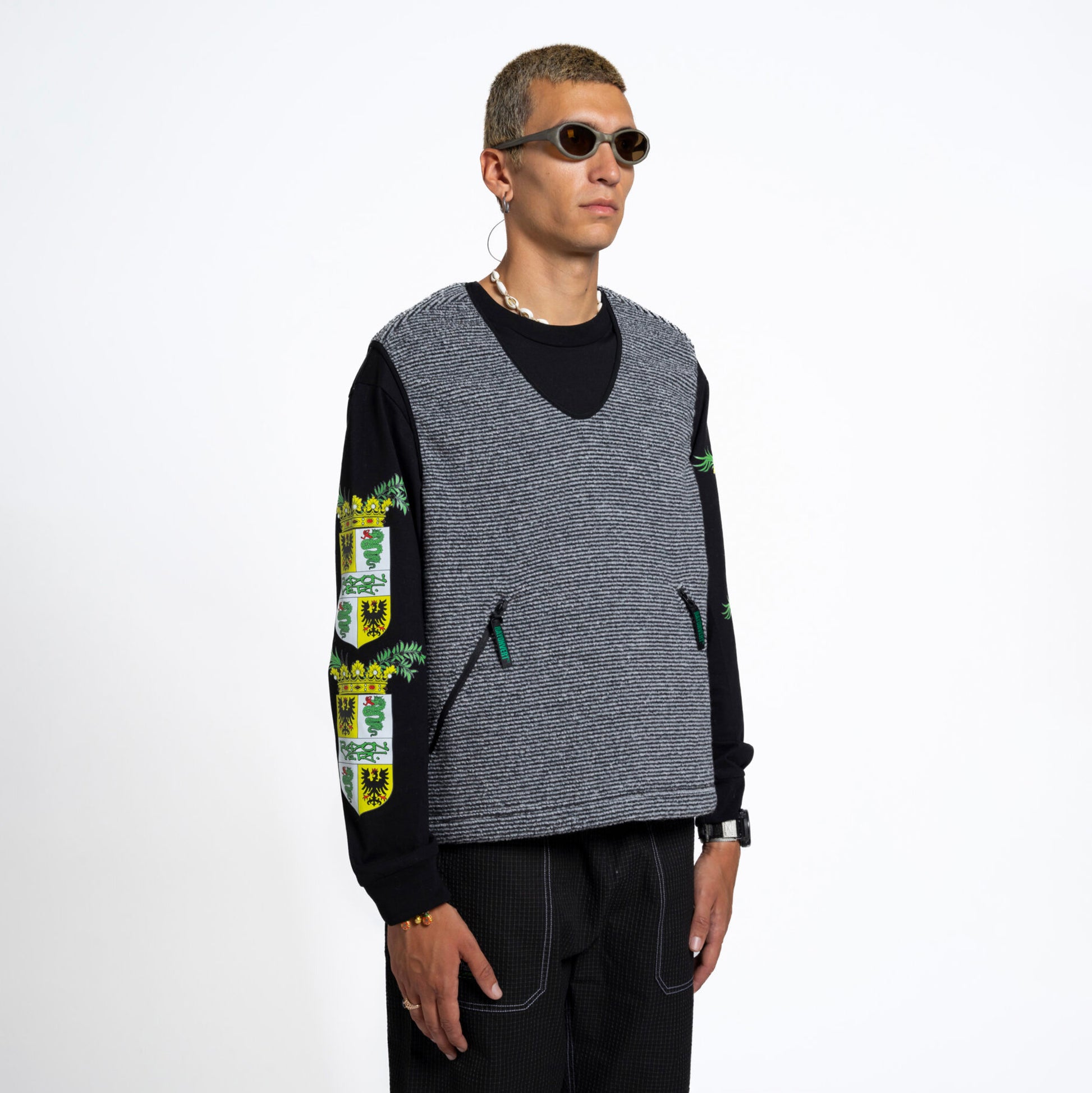 Coat Of Arms LS Shirt – Golgotha Black