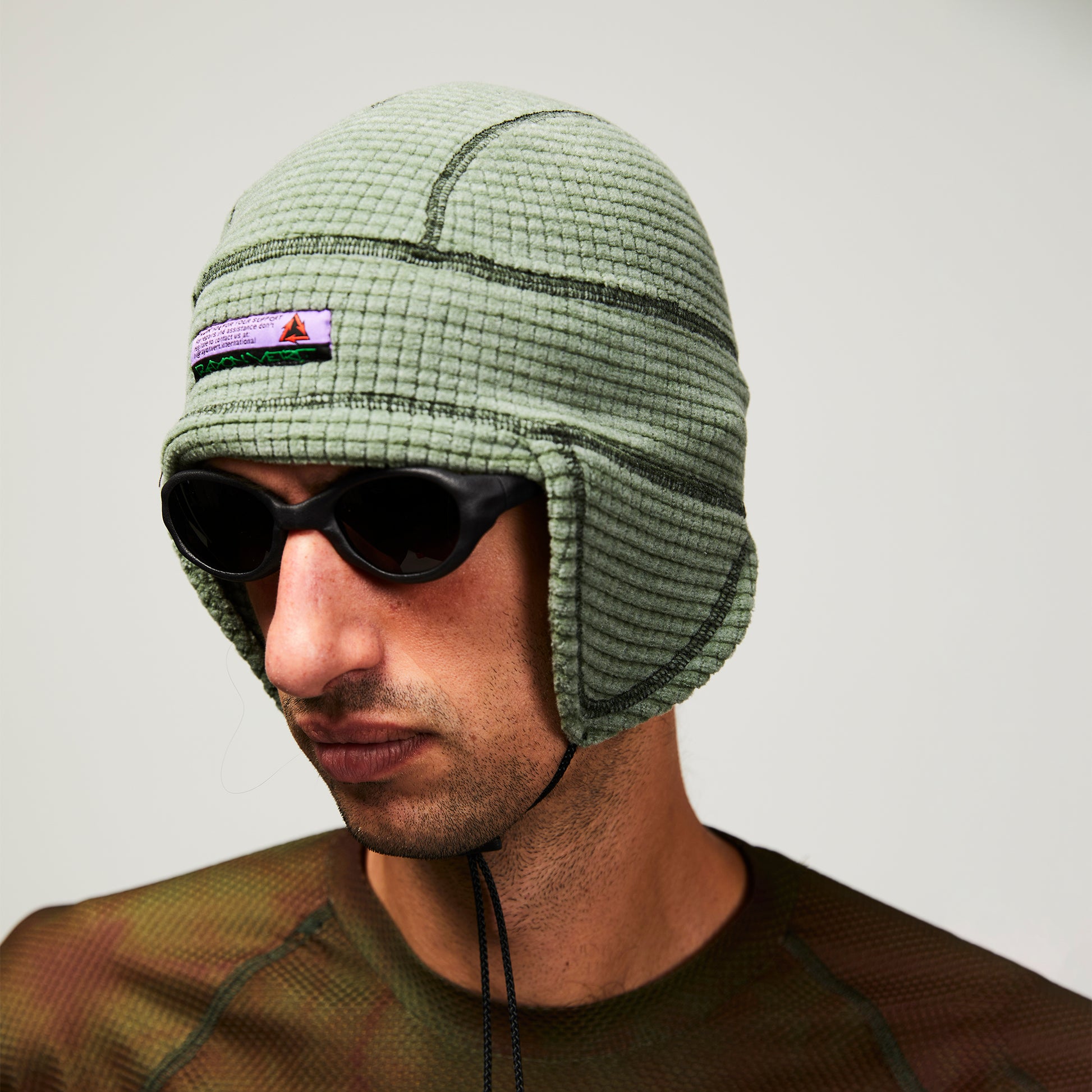 Lahmacun Grid Hat – Lichen Green