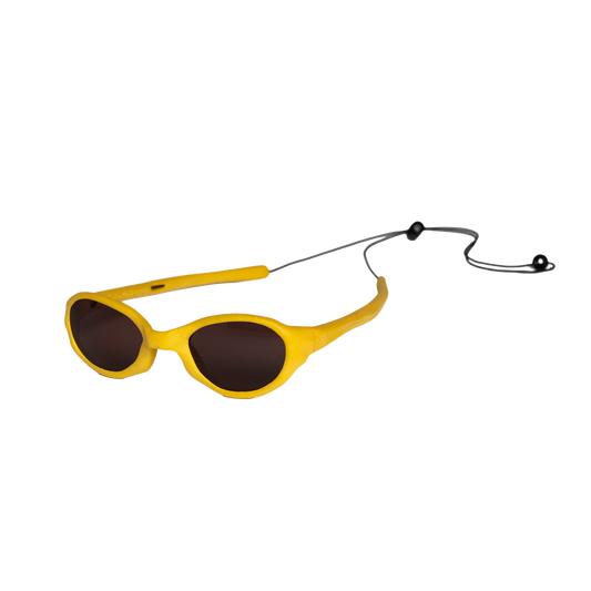 Wormholes Sunglasses – Mustard Yellow / Pyrope Red