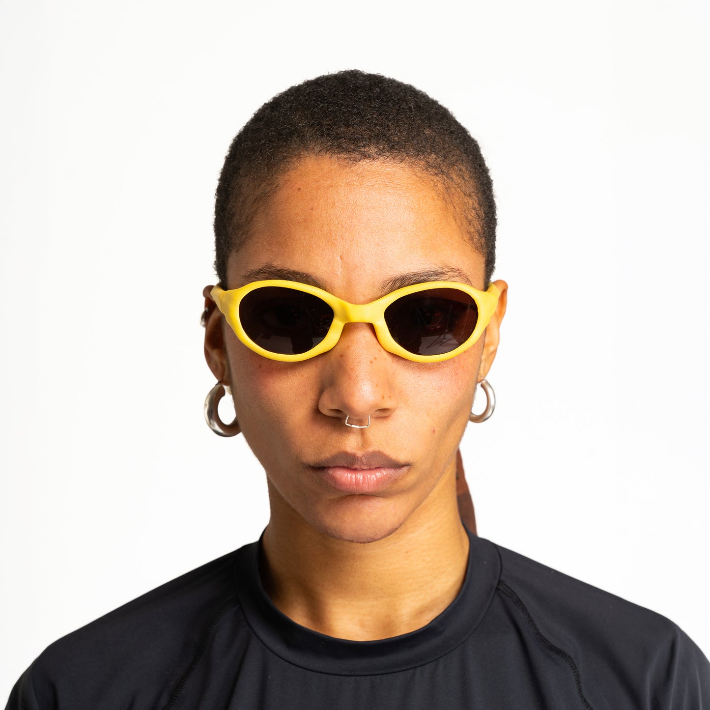 Wormholes Sunglasses – Mustard Yellow / Pyrope Red