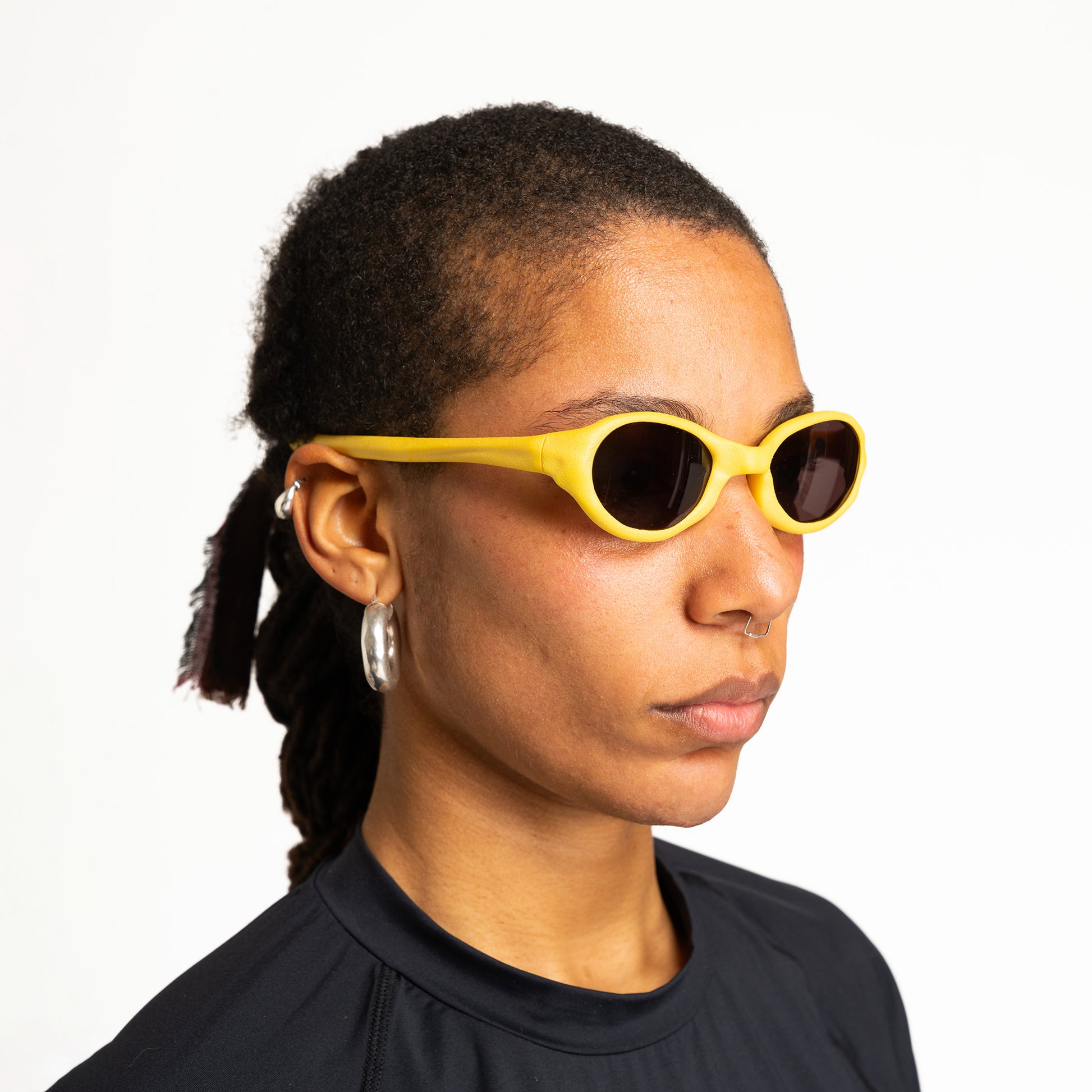 Wormholes Sunglasses – Mustard Yellow / Pyrope Red