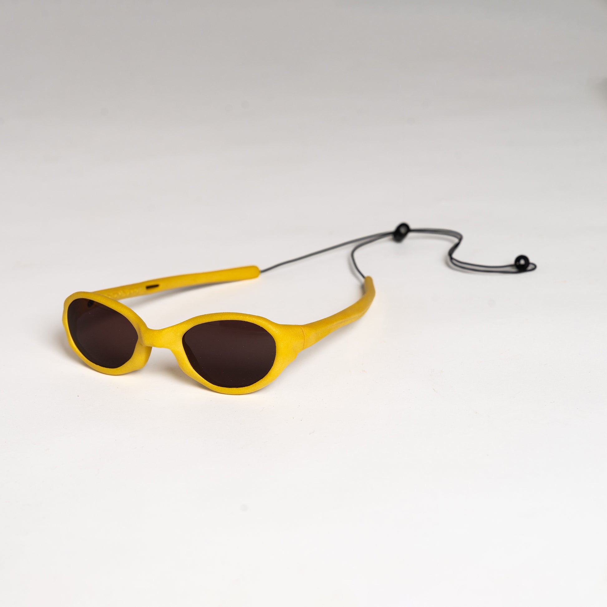 Wormholes Sunglasses – Mustard Yellow / Pyrope Red